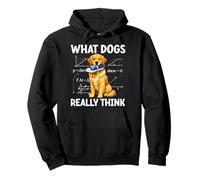 Funny Dog What Dogs Really Think Masticar Zapato Humor Sudadera con Capucha