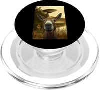 Funny Donkey UFO Encounter Hilarious Donkey Selfie Aliens PopSockets PopGrip para MagSafe