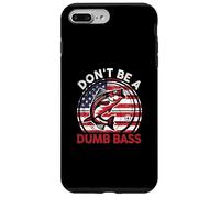 Funny Dont Be Dumb Bass Fish Día del Padre Regalo Papá Pesca Carcasa para iPhone 7 Plus/8 Plus