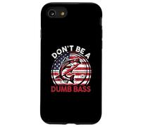 Funny Dont Be Dumb Bass Fish Día del Padre Regalo Papá Pesca Carcasa para iPhone SE (2020) / 7/8