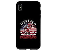 Funny Dont Be Dumb Bass Fish Día del Padre Regalo Papá Pesca Carcasa para iPhone XS MAX