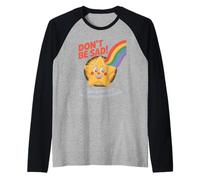 Funny Don't Be Sad IT's Uncomfortable Star Rainbow Mujeres Hombres Camiseta Manga Raglan