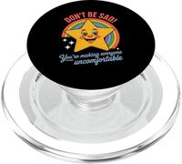 Funny Don't Be Sad IT's Uncomfortable Star Rainbow Mujeres Hombres PopSockets PopGrip para MagSafe