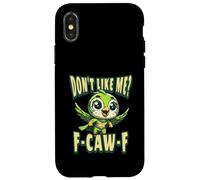 Funny Don't Like Me, F-CAW-F Adult Sarcastic Humor Carcasa para iPhone X/XS