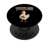 Funny Don't Look At The Chicken - Divertido Juego de Pollo PopSockets PopGrip Adhesivo