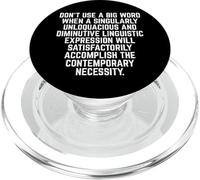 Funny Don't Use A Big Word Writer & Translator PopSockets PopGrip para MagSafe
