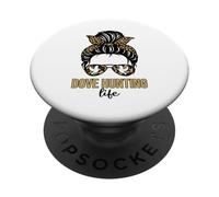 Funny Dove Hunter Desordenado Bollo Paloma Pájaro Caza Vida Esposa Mamá PopSockets PopGrip Adhesivo