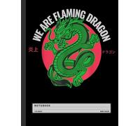 Funny Dragon Notebook: We Are Flaming Dragon with Hilarious Fire Breathing Quote - Wide Ruled Journal for Teens, Fantasy Fans, and Dragon Lovers