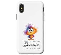 Funny Dramatic Quote Funny Bird Sarcastic Humor Women Men Carcasa para iPhone X/XS