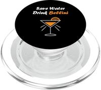 Funny Drinking Bellini Alcohol Save Water Drink Bellini PopSockets PopGrip para MagSafe