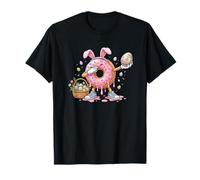 Funny Drip Donut Bunny Niños Hombres Mujeres Día de Pascua Camiseta