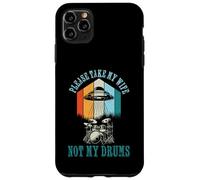Funny Drummer Drumming Drum Kit Percussion Wife UFO Aliens Carcasa para iPhone 11 Pro MAX