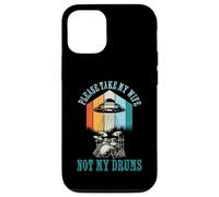 Funny Drummer Drumming Drum Kit Percussion Wife UFO Aliens Carcasa para iPhone 12/12 Pro