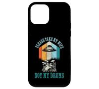 Funny Drummer Drumming Drum Kit Percussion Wife UFO Aliens Carcasa para iPhone 12 Mini