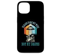 Funny Drummer Drumming Drum Kit Percussion Wife UFO Aliens Carcasa para iPhone 13