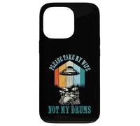 Funny Drummer Drumming Drum Kit Percussion Wife UFO Aliens Carcasa para iPhone 13 Pro