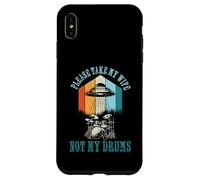 Funny Drummer Drumming Drum Kit Percussion Wife UFO Aliens Carcasa para iPhone XS MAX