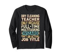 Funny Dry Cleaning Teacher Multitasking Wizard Quote Manga Larga