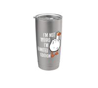 Funny Duck de edición limitada con I'm Not Weird Vaso térmico de acero inoxidable de doble pared