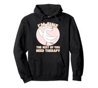 Funny Duck, Estoy Bien, el Resto de ustedes Necesitan Terapia Sudadera con Capucha