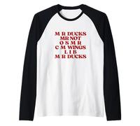 Funny Duck Lover Phrase M R Ducks Y2K Aesthetic Mr Ducks Camiseta Manga Raglan