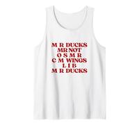 Funny Duck Lover Phrase M R Ducks Y2K Aesthetic Mr Ducks Camiseta sin Mangas