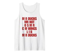 Funny Duck Lover Phrase M R Ducks Y2K Aesthetic Mr Ducks Camiseta sin Mangas