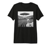 Funny Duck Selfie UFO Alien Photo Mallard Duck Lover Camiseta Premium