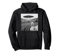 Funny Duck Selfie UFO Alien Photo Mallard Duck Lover Sudadera con Capucha