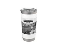 Funny Duck Selfie UFO Alien Photo Mallard Duck Lover Vaso térmico de acero inoxidable de doble pared