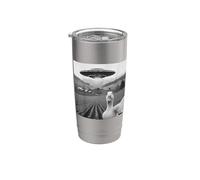 Funny Duck Selfie UFO Alien Photo Mallard Duck Lover Vaso térmico de acero inoxidable de doble pared