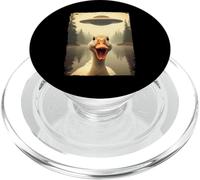 Funny Duck UFO Encounter Hilarious Duck Selfie Aliens PopSockets PopGrip para MagSafe