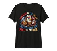 Funny Eagle Mullet 4 de Julio Hotdog y Cerveza Camiseta Premium