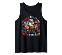 Funny Eagle Mullet 4 de Julio Hotdog y Cerveza Camiseta sin Mangas
