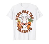 Funny Easter Bunny Just Here for The Carrots Camiseta