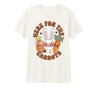 Funny Easter Bunny Just Here for The Carrots Camiseta Premium