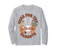 Funny Easter Bunny Just Here for The Carrots Manga Larga