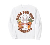 Funny Easter Bunny Just Here for The Carrots Sudadera