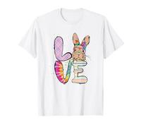 Funny Easter Bunny with Glasses For Women and Rabbit Lover Camiseta