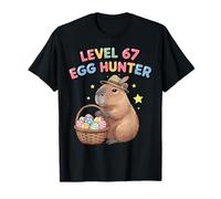 Funny Easter Capybara Level 67 Egg Hunter Huevos de Pascua Niños Camiseta