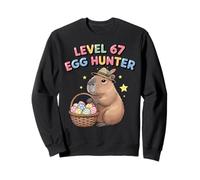 Funny Easter Capybara Level 67 Egg Hunter Huevos de Pascua Niños Sudadera
