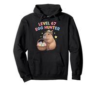 Funny Easter Capybara Level 67 Egg Hunter Huevos de Pascua Niños Sudadera con Capucha