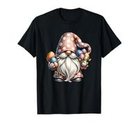 Funny Easter GNOME Graphic For Women Girls Cute Easter Egg Camiseta