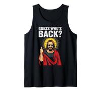 Funny Easter Jesus Shirt Guess Who's Back Camiseta sin Mangas