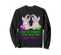 Funny Easter Workout GNOME Pun For Gym Women For Exercise Sudadera