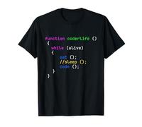 Funny Eat Sleep Code Repeat Sintaxis Coding Programación Broma Camiseta