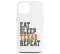 Funny Eat Sleep Texas Repeat, Great State of Texas Souvenir Carcasa para iPhone 13