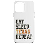 Funny Eat Sleep Texas Repeat, Great State of Texas Souvenir Carcasa para iPhone 13 Pro MAX