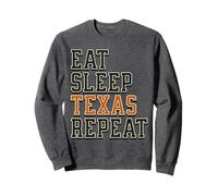 Funny Eat Sleep Texas Repeat, Great State of Texas Souvenir Sudadera
