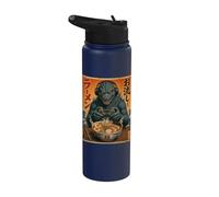 Funny Eating Ramen Japanese Monster Game Lover Birthday Stainless Steel Insulated Water Bottle